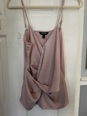 Express Blush Draped Cami with Adjustable Straps